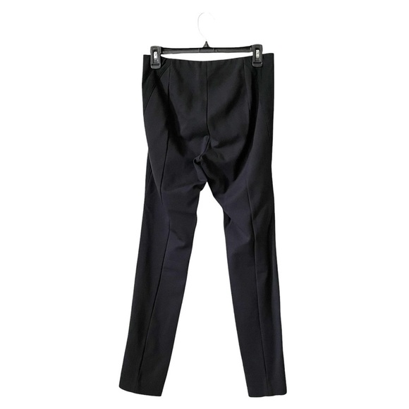 E3 Etcetera Pants Womens Size 4 Black Dress Trousers Faux Suede Front Panel Work - Picture 3 of 6